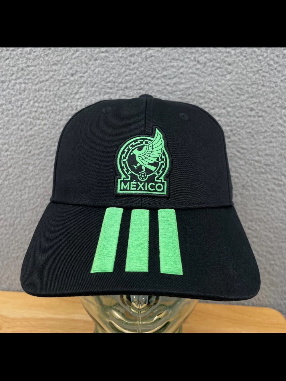 Adidas Mexico National Team 2026 Hat Cap Strapback Black Adjustable OSFM KE7873